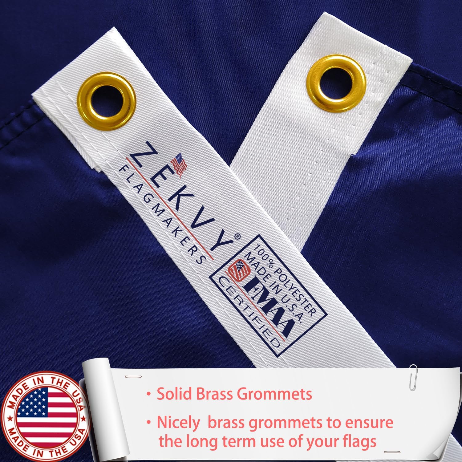 Texas Flag 2x3 Outdoor Made in USA - Double Sided Heavy Duty Vivid Color Texas State Flag with 2 Brass Grommet - Image 4