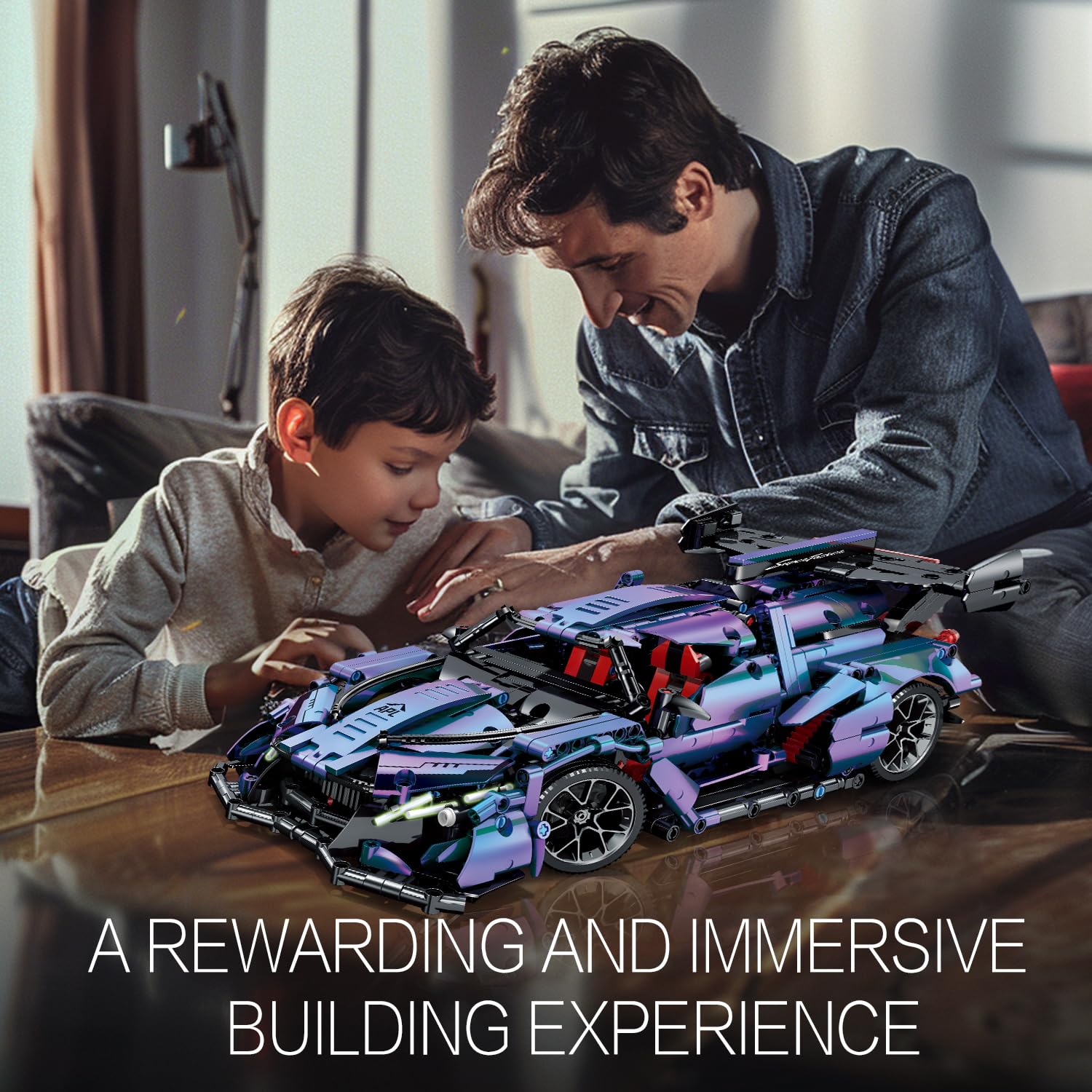 Amazon.co.jp: JSINMA スポーツカー ビルディングブロック 1:14