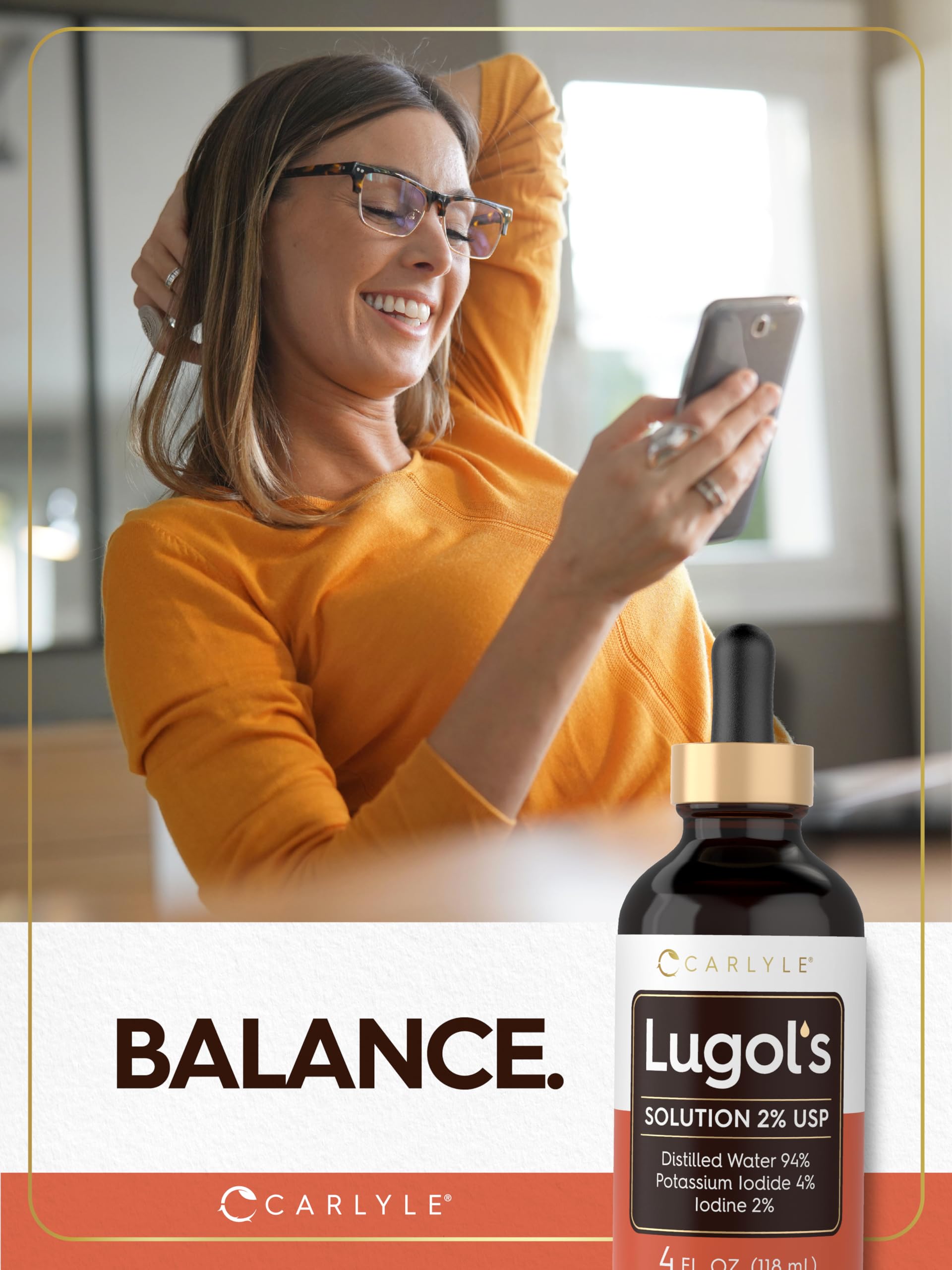 Carlyle Lugols Iodine 2 Percent | 4 fl oz (Pack of 1) — Amazon image 7