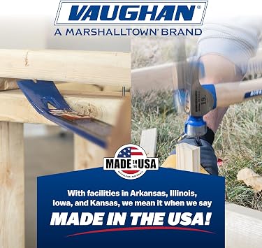 VAUGHAN Double Faced Engineer Hammer, Assembled in USA, Rust Resistant, 3 Lbs, SDF48, VN17430