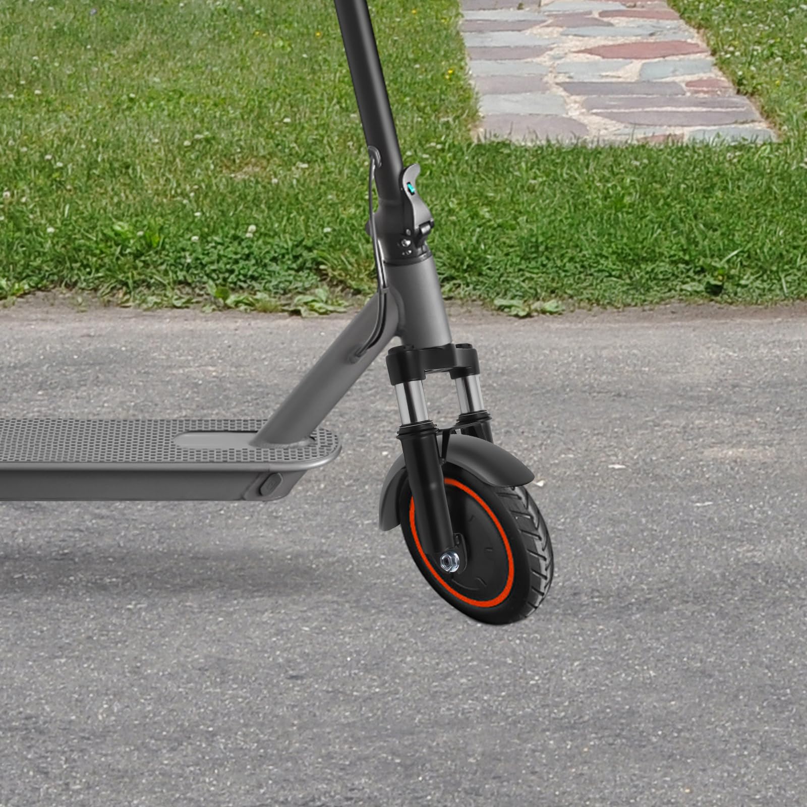 Xiaomi M365 Fourche à suspension Premium – Amortisseur avant avec béquille et garde-boue en alliage d'aluminium, pièce de rechange pour scooter électrique Xiaomi M365, 1S, Pro, Pro2, Mi3 modèle