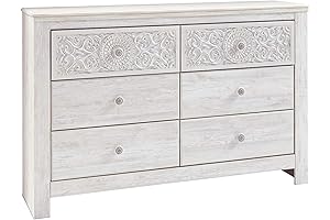 Paxberry Boho 6 Drawer Dresser, Relax into Rustic Charm