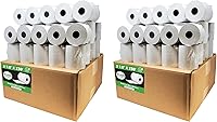 Vista 34 de (100 rollos) 2 1/4 x 50 Rollos de papel térmico para recibo de 55 GSM, papel alemán de calidad premium, se adapta a todos los terminales de tarjetas