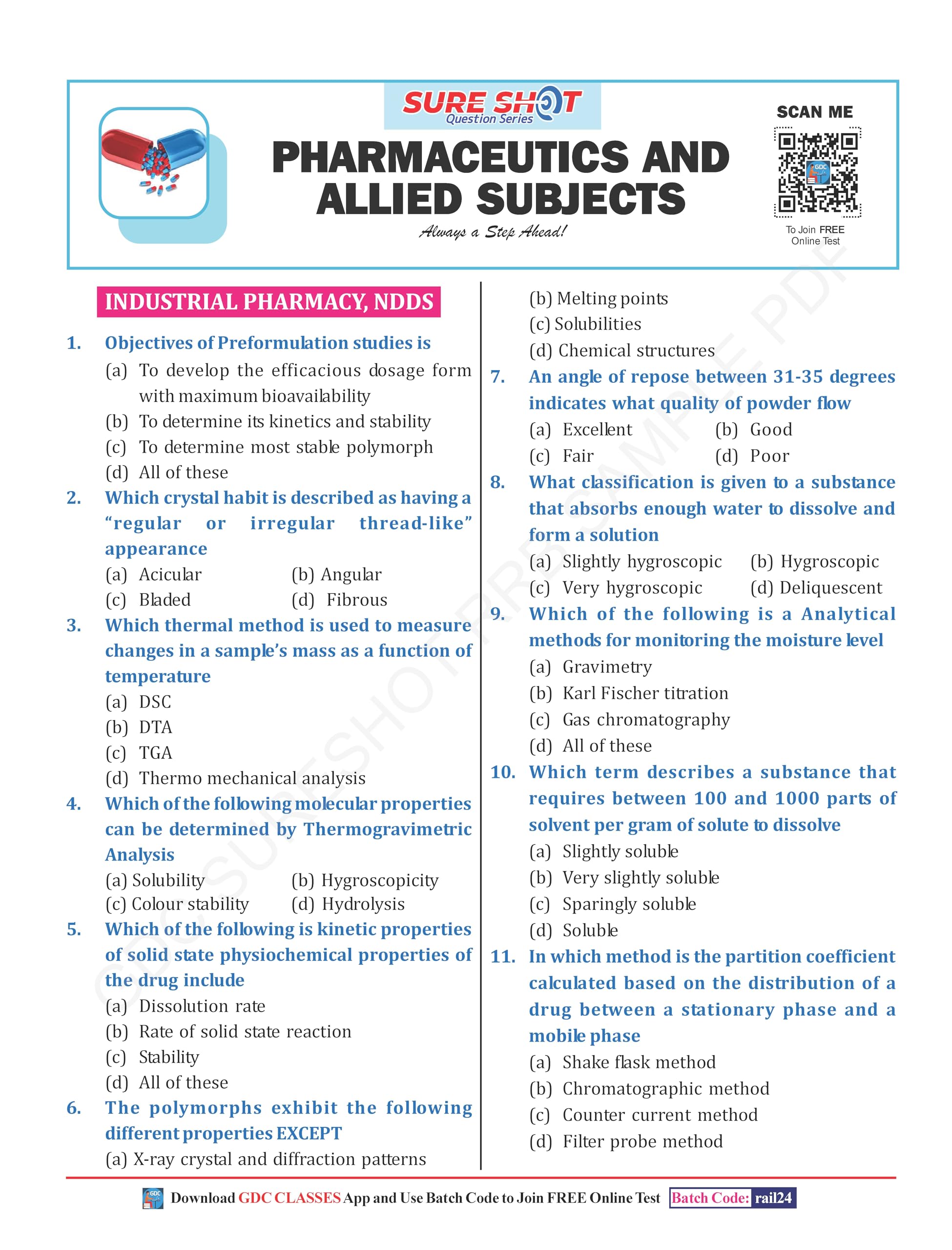 RAILWAY PHARMACIST (RRB PHARMACIST) FULLY COLOURED MCQ BOOK WITH ANSWER KEY (Sure Shot Question Bank)-2025 3