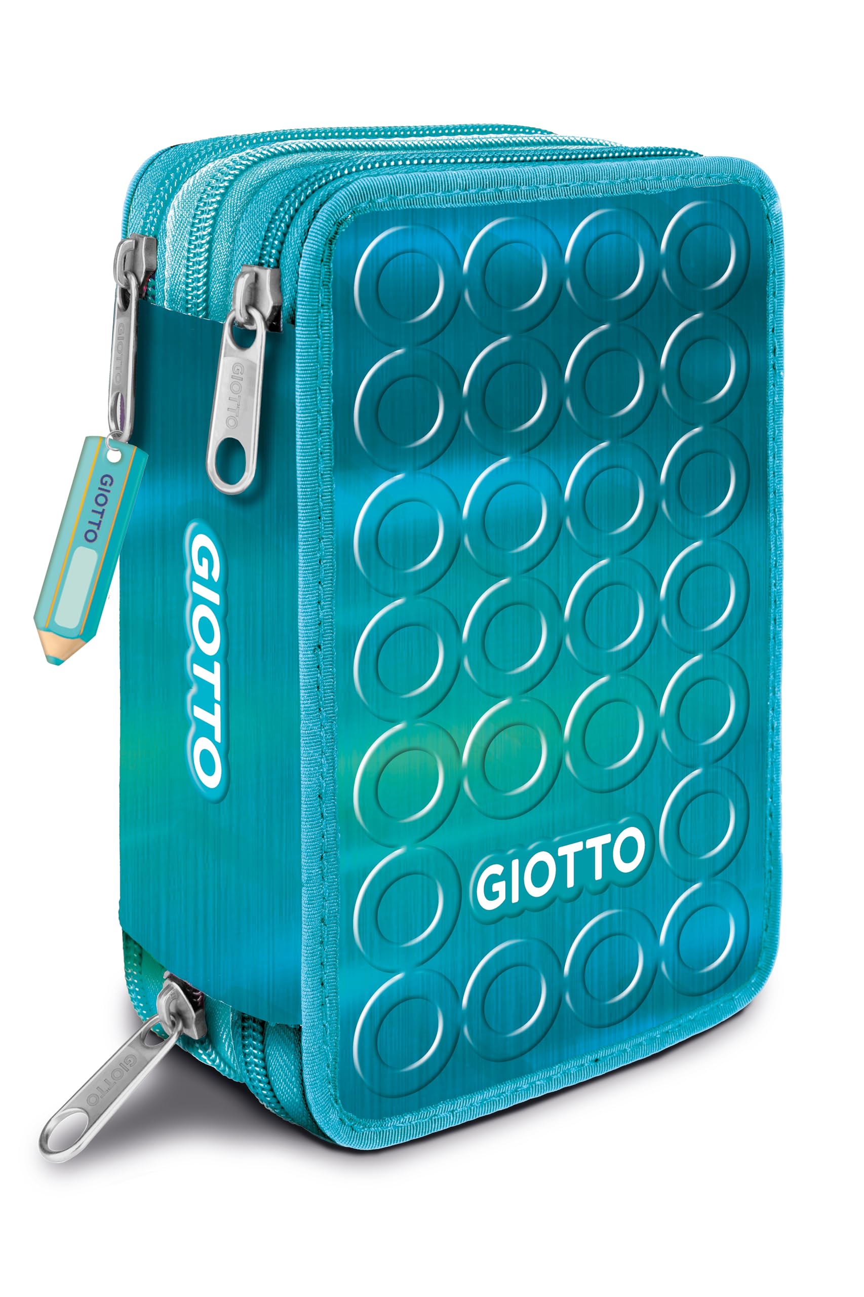ASTUCCIO 3ZIP GIOTTO STILNOVO SHINY AQUAMARINE - STILNOVO
