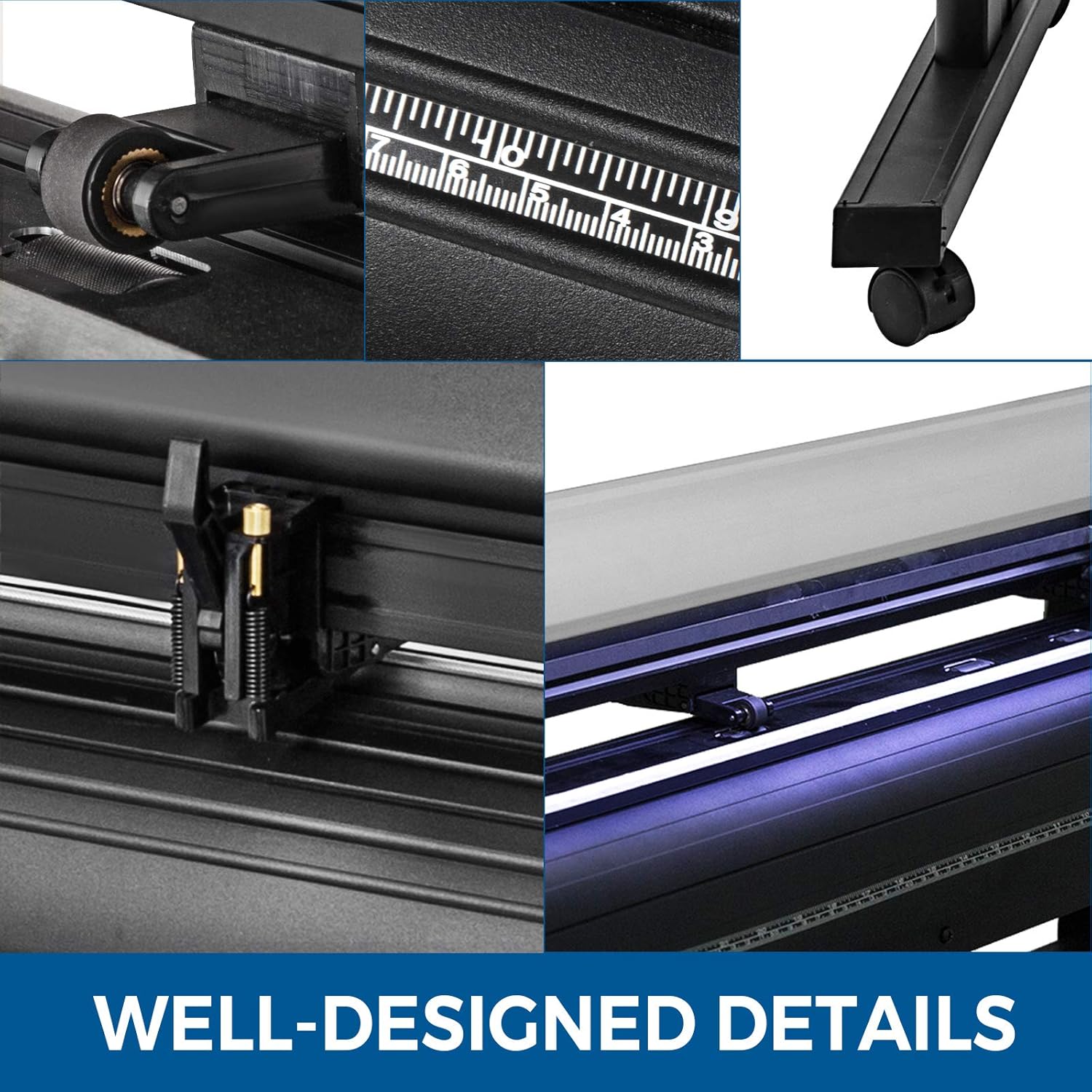 VEVOR Vinyl Cutter 34 Inch Vinyl Cutter Machine Semi-Automatic DIY Vinyl Printer Cutter Machine Manual Positioning Sign Cutting with Floor Stand Signmaster Software : Office Products