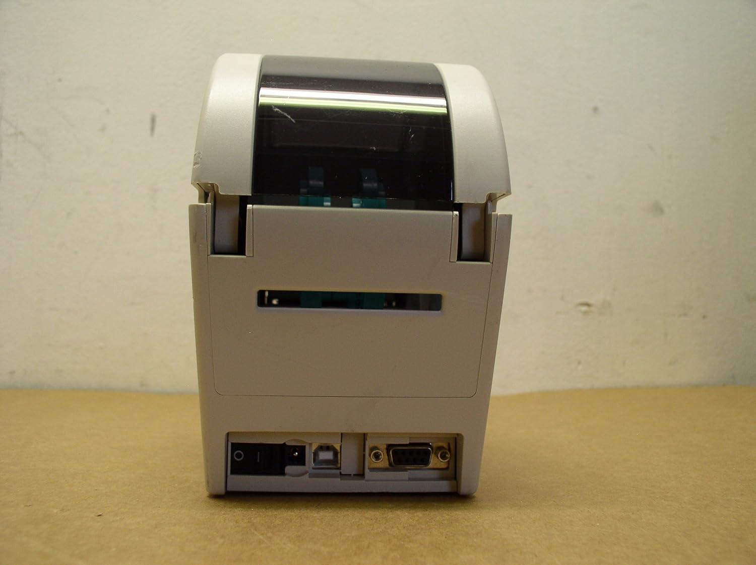 後方 view of the TSC TDP-225 Label Printer showing connectivity ports