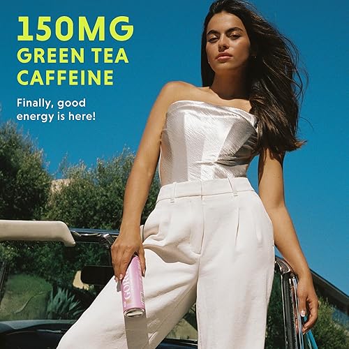 Miniatura 3 de GORGIE Bebidas energéticas naturales sin azúcar, bayas eléctricas espumosas (paquete de 12) - Bebidas energéticas saludables - Reemplazo de café