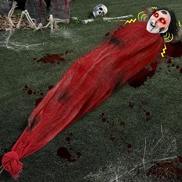 Halloween Decorations Outdoor, 5.2 Ft Animatronics Dead Victim