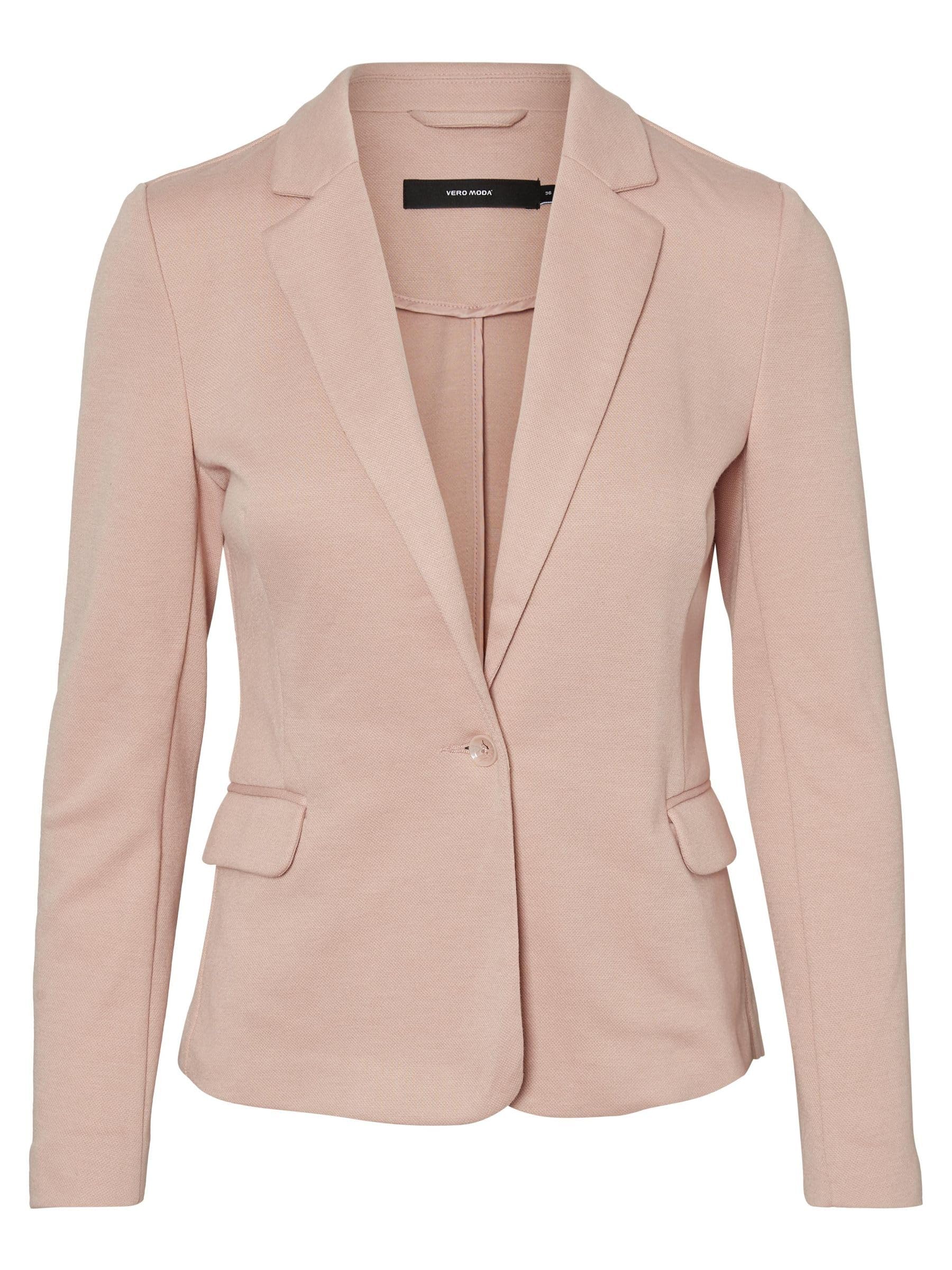 Vero Moda Women's Misty Rose Vmjulia Ls Blazer Dnm Noos, Size 8