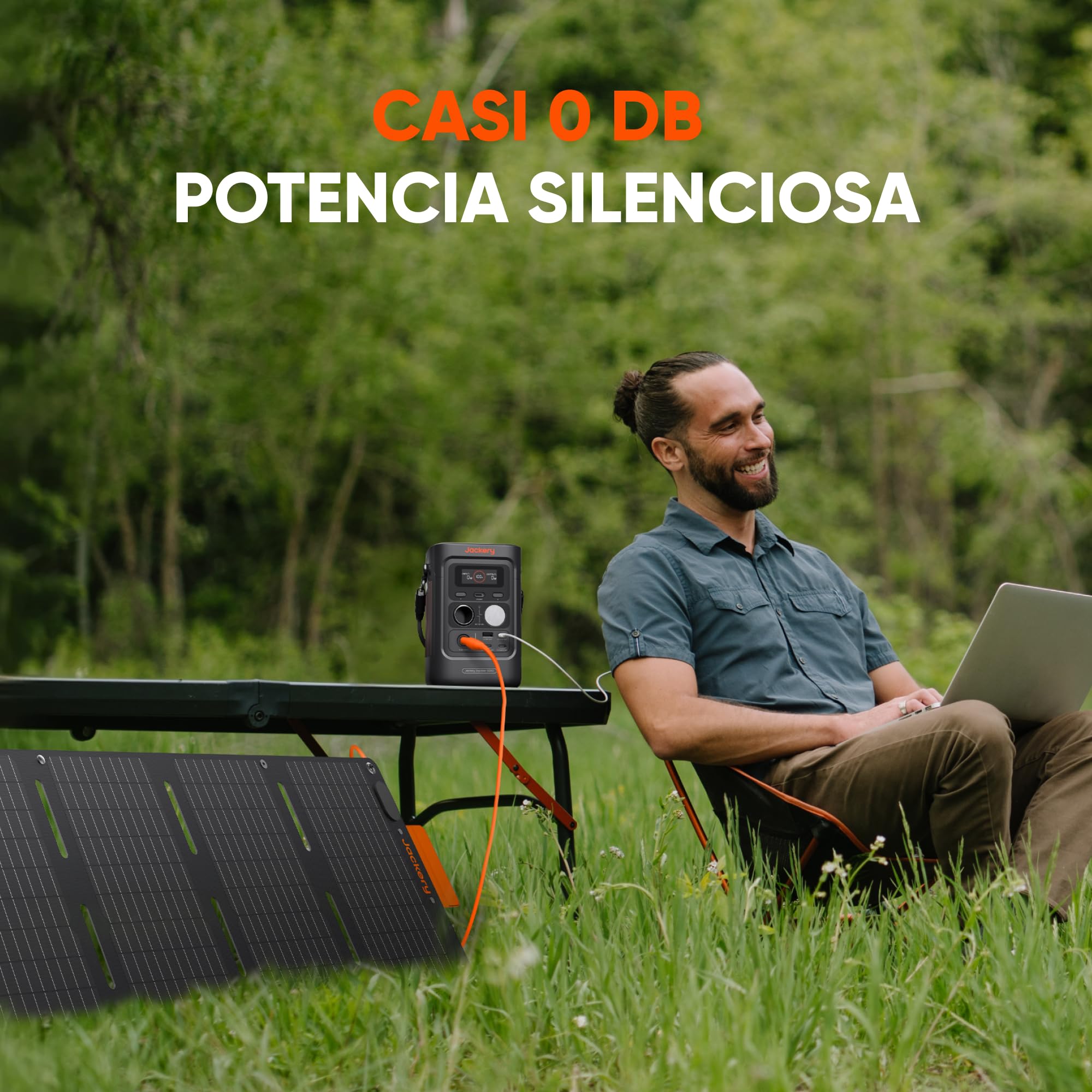 Jackery Explorer 300D Estación de Energía Portátil, 288Wh Batería LFP, Cable 2 en 1 para Transportar y Cargar, 5 Puertos USB-C/USB-A/CC 300W, Generador Solar para Actividad al Aire Libre, Teletrabajo