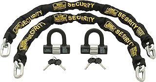 Burg-Wächter Duo Kit Sold Secure Diamond & Gold - Cadena con llave igual de 10 mm, 2 unidades, color negro, 1 m