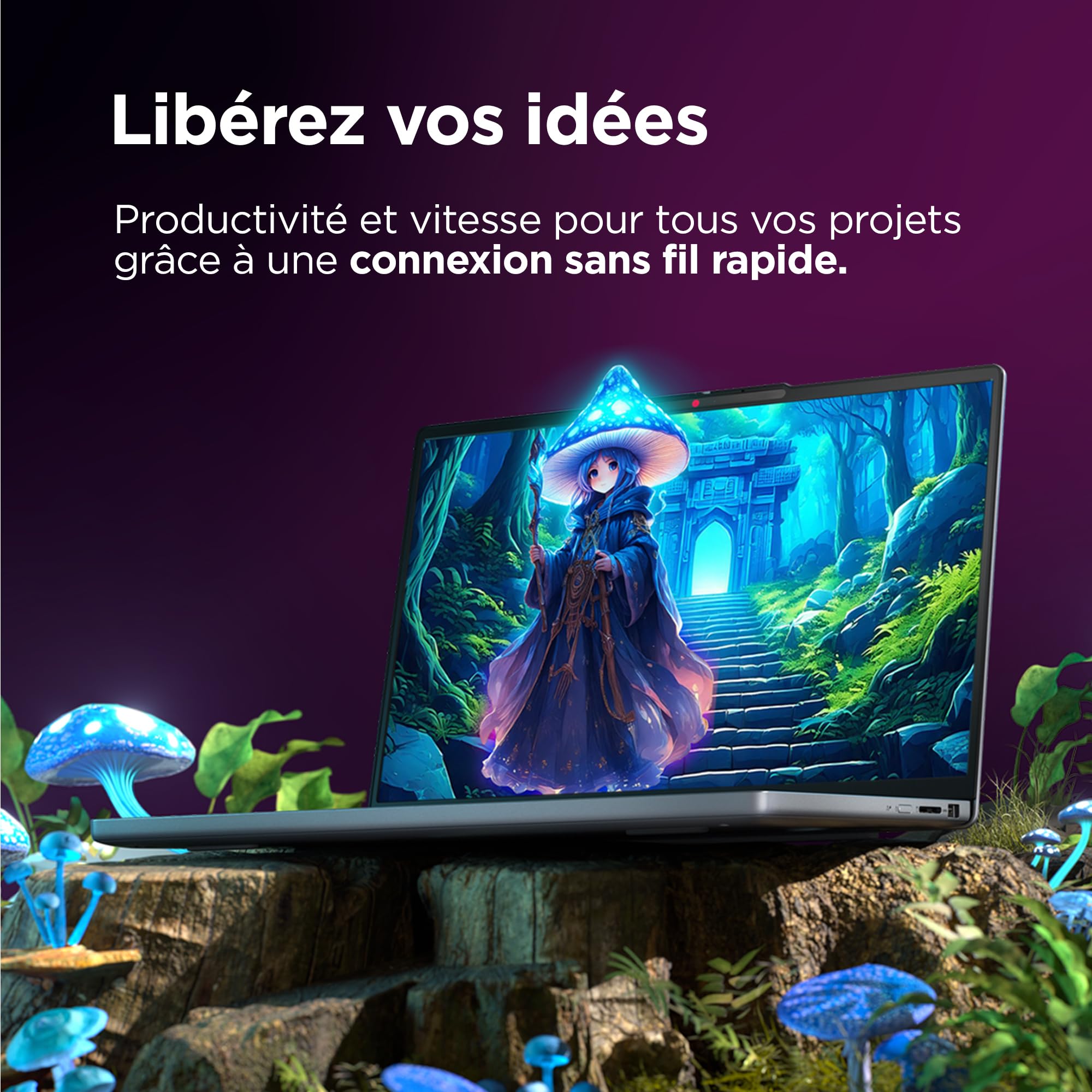 Lenovo IdeaPad Slim 3 14IRH10 Ordinateur Portable 14" WUXGA Intel Core i7-13620H RAM 16Go SSD 512Go Intel UHD Graphics Windows 11 Home Clavier AZERTY Français Gris