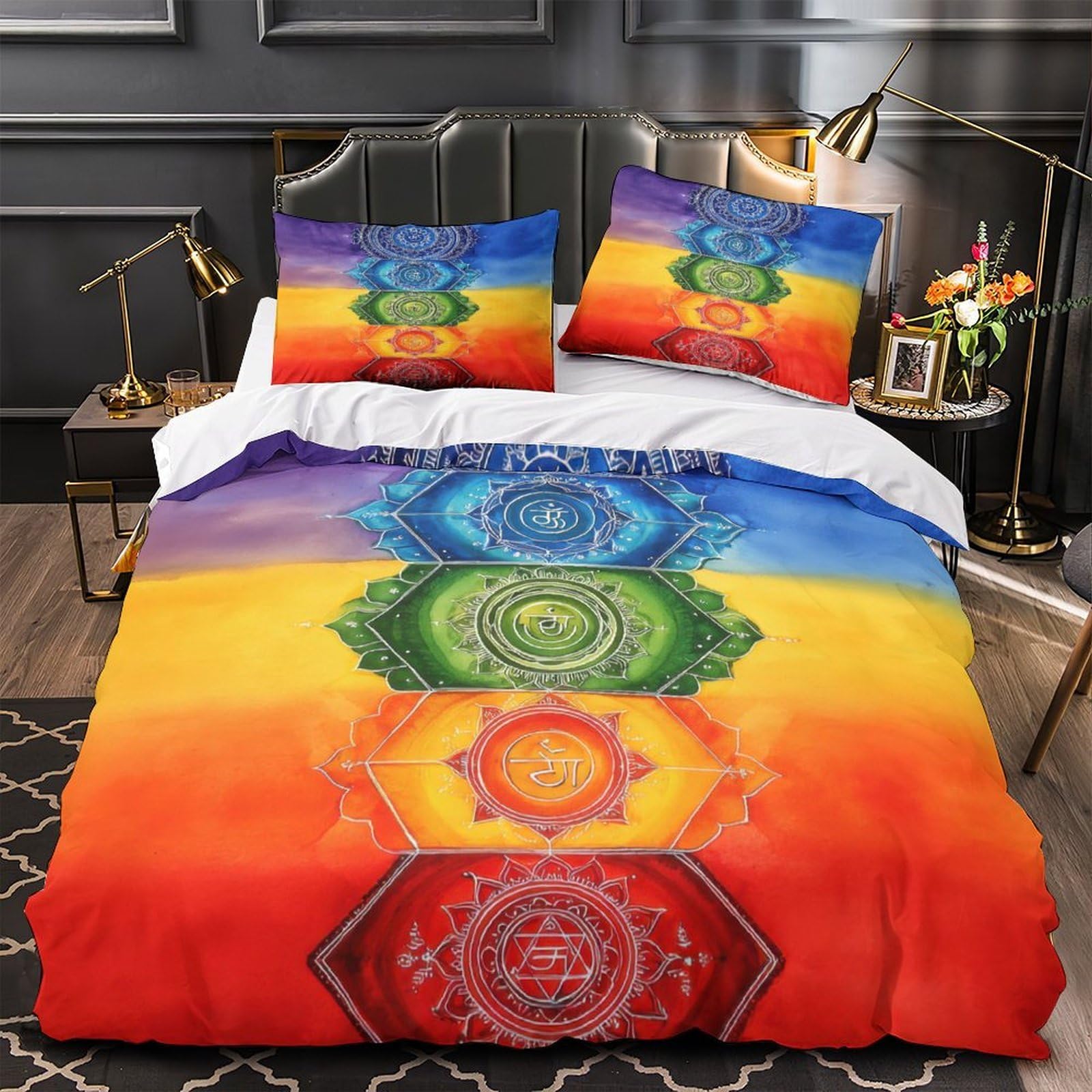 Parure de lit hypoallergénique 140x200 pour sommeil sensible