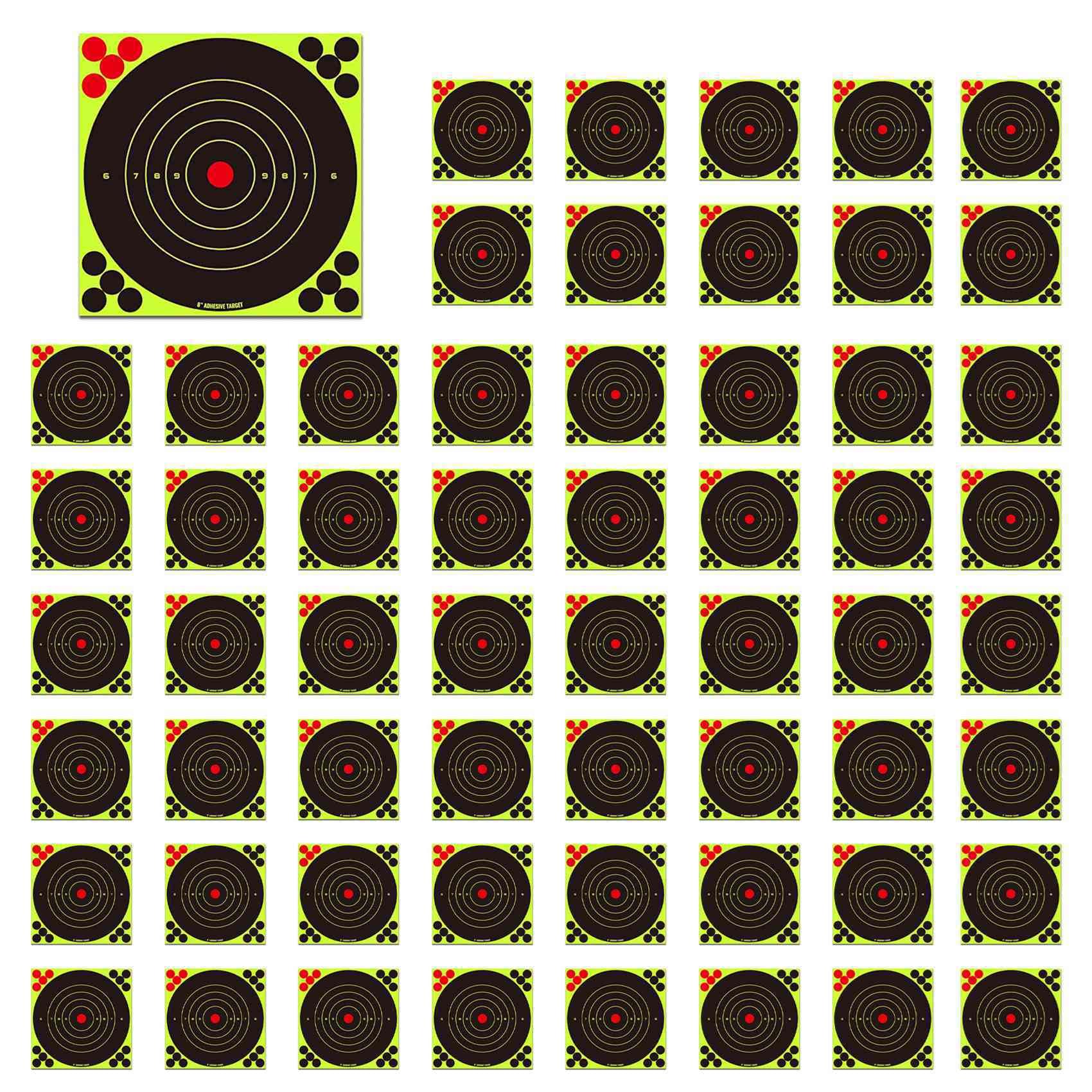 Tassteen 200pcs Fluorescent Green Target Stickers Bow and Stickers