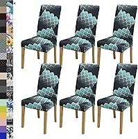 Vista 60 de Fundas para sillas de comedor, juego de 2 fundas para sillas de comedor o cocina, lavables, protectoras, para sillas Parsons, para el hogar, Beige