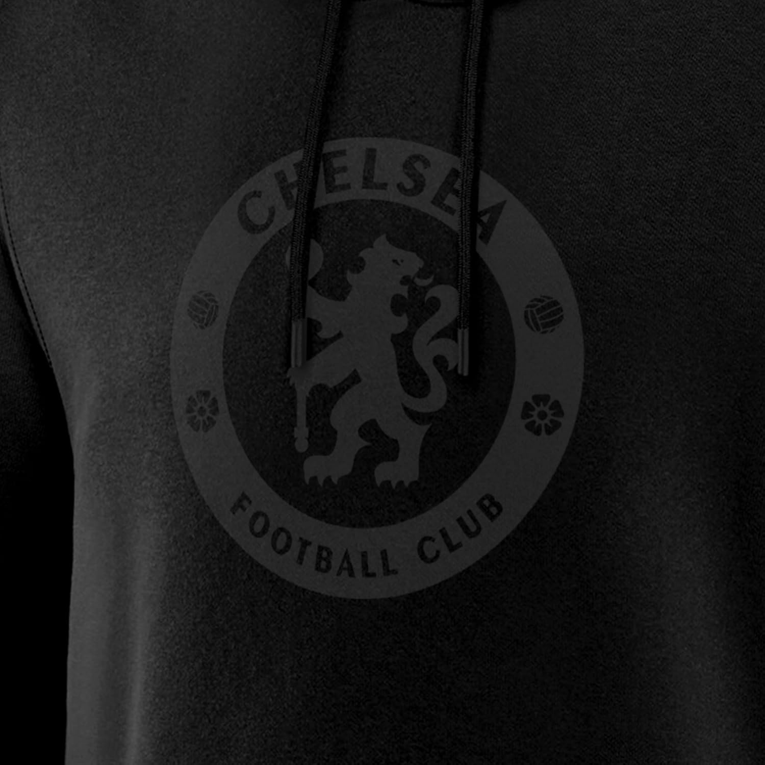 Icon Sports Soccer Blackout Hoodie – Officially Licensed Unisex Adult Long Sleeve Hooded Sweatshirt - Image 3