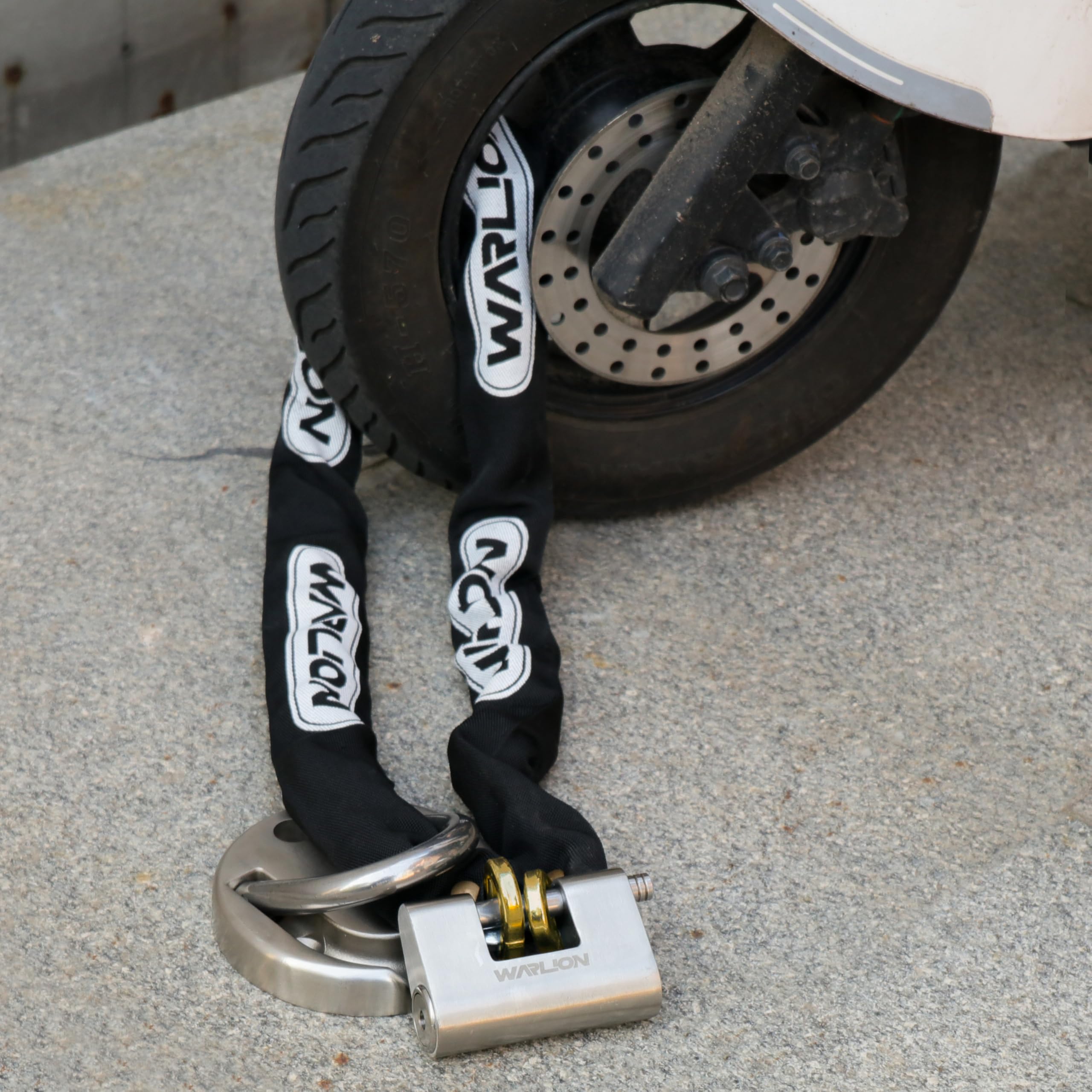 WARLION Heavy Duty Security Chain, 5ft X 3/8in Thick, 6.4lbs, Anti