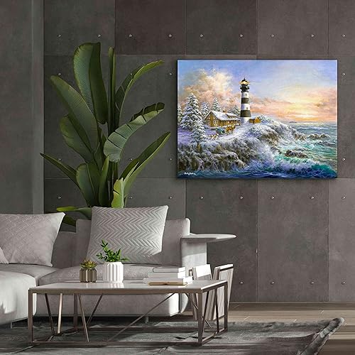 Miniatura 7 de Epic Graffiti 'Winter Majesty' por Nicky Boehme, lienzo decorativo para pared, 30 x 26 pulgadas