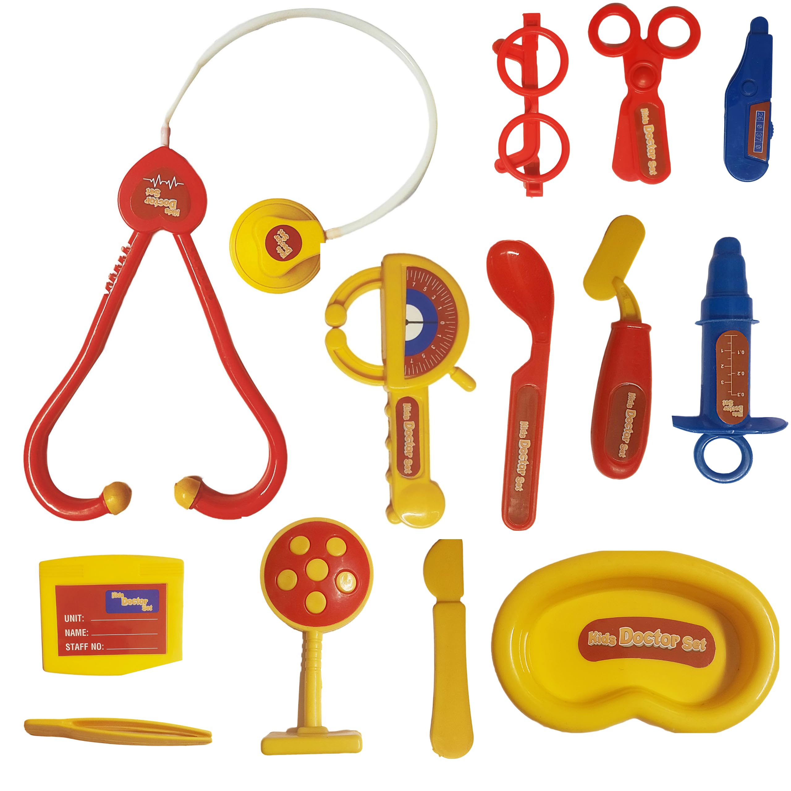 BKDT Marketing Doctor Pretend Play Set for Kids with Stethoscope, Tweezers, Thermometer, Pressure metre Medical Accessories - Game Toy Kit for 3 + Years Boys and Girls - 13pcs (B0D9QXPNVX) Amazon Price History, Amazon Price Tracker