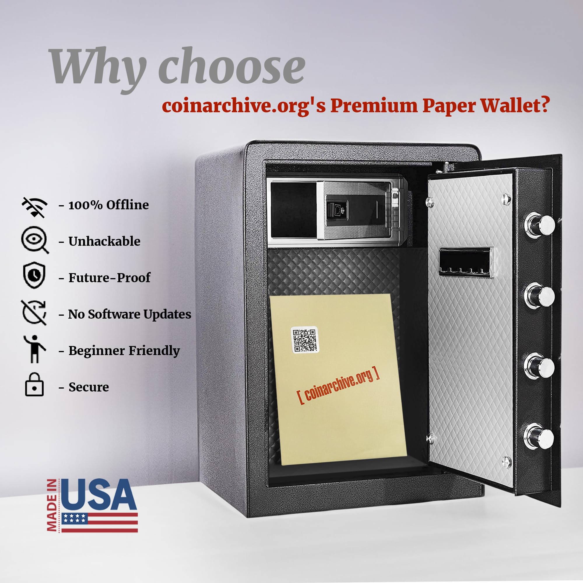 Sealed Paper Crypto Wallet | Cold Storage Paper Crypto Wallet (2 count) |  Offline Key Generation, 2 Identical Copies, Future-Proof, No Electronics,  Exposed Public Key, Hidden Private Key, Manila, : Amazon.sg: Fashion