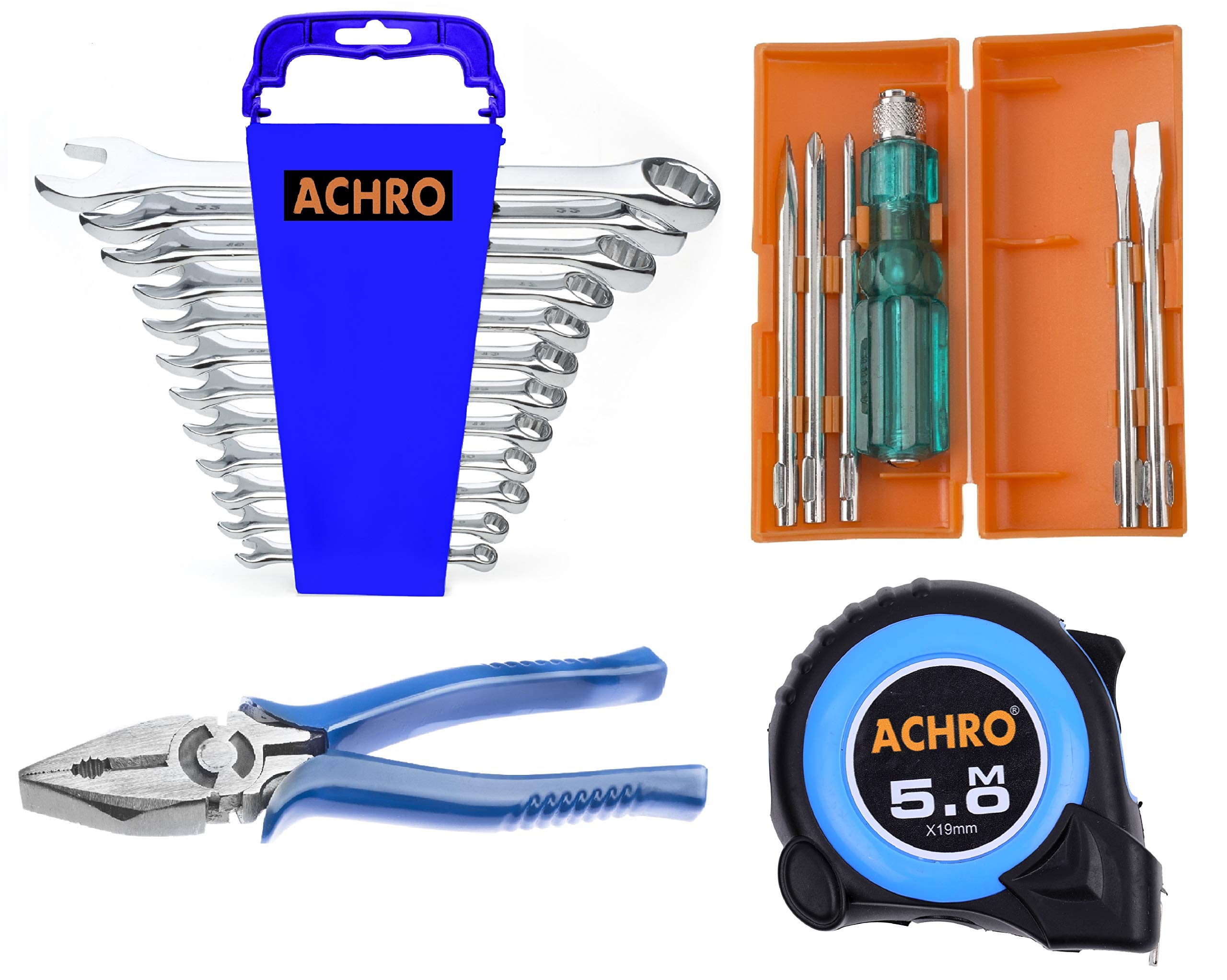 See full amazon price history chart for ACHRO T-920 Universal Tool Kit Set Contains 6 Pieces Screwdriver Set - 12 Pcs Spanner Set - 8 inch Combination Plier - 5 Meter Tape with Hard Rubber Case (Multicolour, 20X12X5) -Set of 20 ACHRO T-920 Universal Tool Kit Set Contains 6 Pieces Screwdriver Set - 12 Pcs Spanner Set - 8 inch Combination Plier - 5 Meter Tape with Hard Rubber Case (Multicolour, 20X12X5) -Set of 20 (B08M8XL8YK) Amazon Price History, Amazon Price Tracker