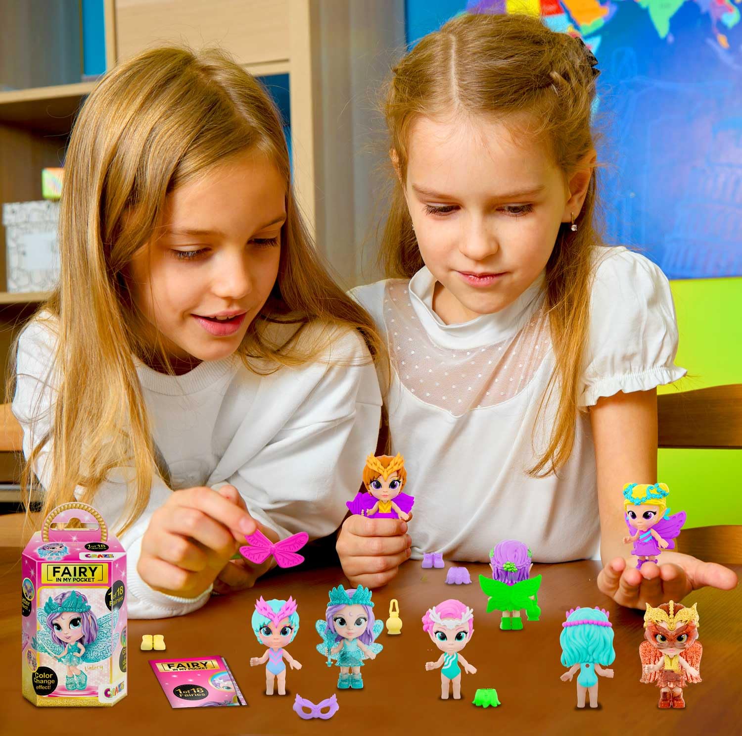 CRAZE Fairy In My Pocket Display Set – 16 Collectible Fairy