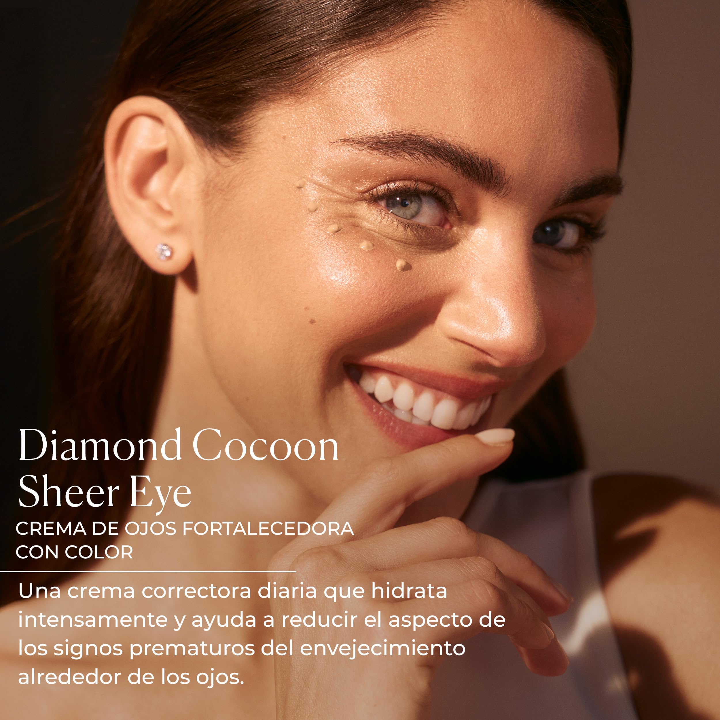 Natura Bissé Diamond Cocoon Sheer Eye | Contorno de Ojos Antiedad con Color con Ácido Hialurónico, Antioxidantes, Vitamina PP y Extracto de Fermentus Glaciarum | 10 ml