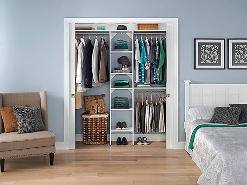 Miniatura 9 de ClosetMaid SuiteSymphony Espresso Organizador de armario con estantes de 16 pulgadas