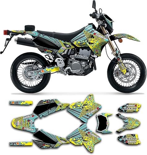 Miniatura 18 de Juego de calcomanías Kungfu Graphics personalizadas para Suzuki DRZ 400 SM Supermoto 1999, 2000, 2001, 2002, 2003, 2004, 2005, 2006, 2007, 2008,