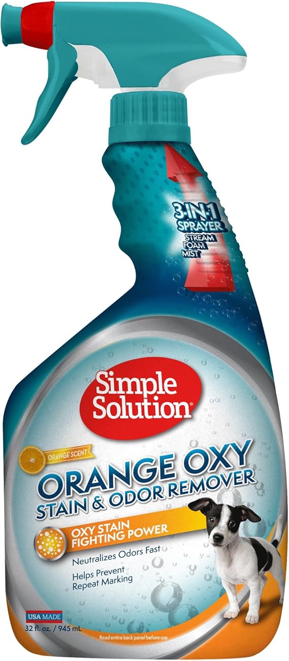 Simple Solution Oxy Charged Pet Stain and Odor Remover Eliminates Pet Stains and