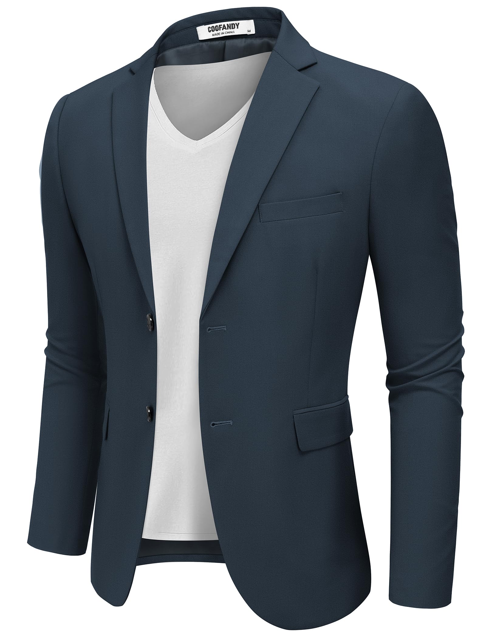 COOFANDY Herren Sakko Sportlich Freizeit Blazer Anzugjacken Business Jackett Regular Fit Zwei Knöpfe
