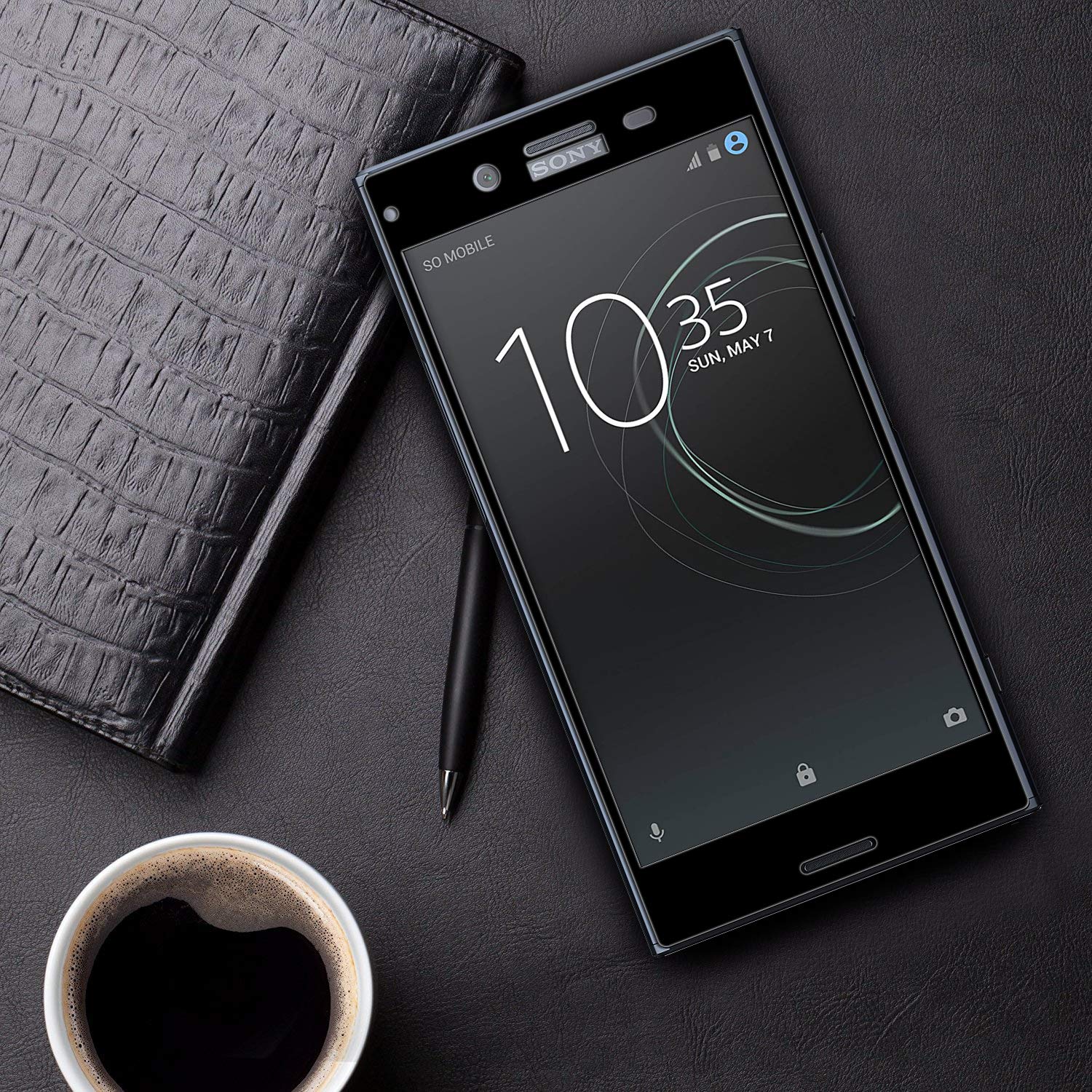 Protezione Per Schermo Sony Xperia XZ In Vetro Temperato 3D Premium – Con Cornice Di Allineamento, Alta Definizione, Anti Impronte (Bordo Nero) - 2