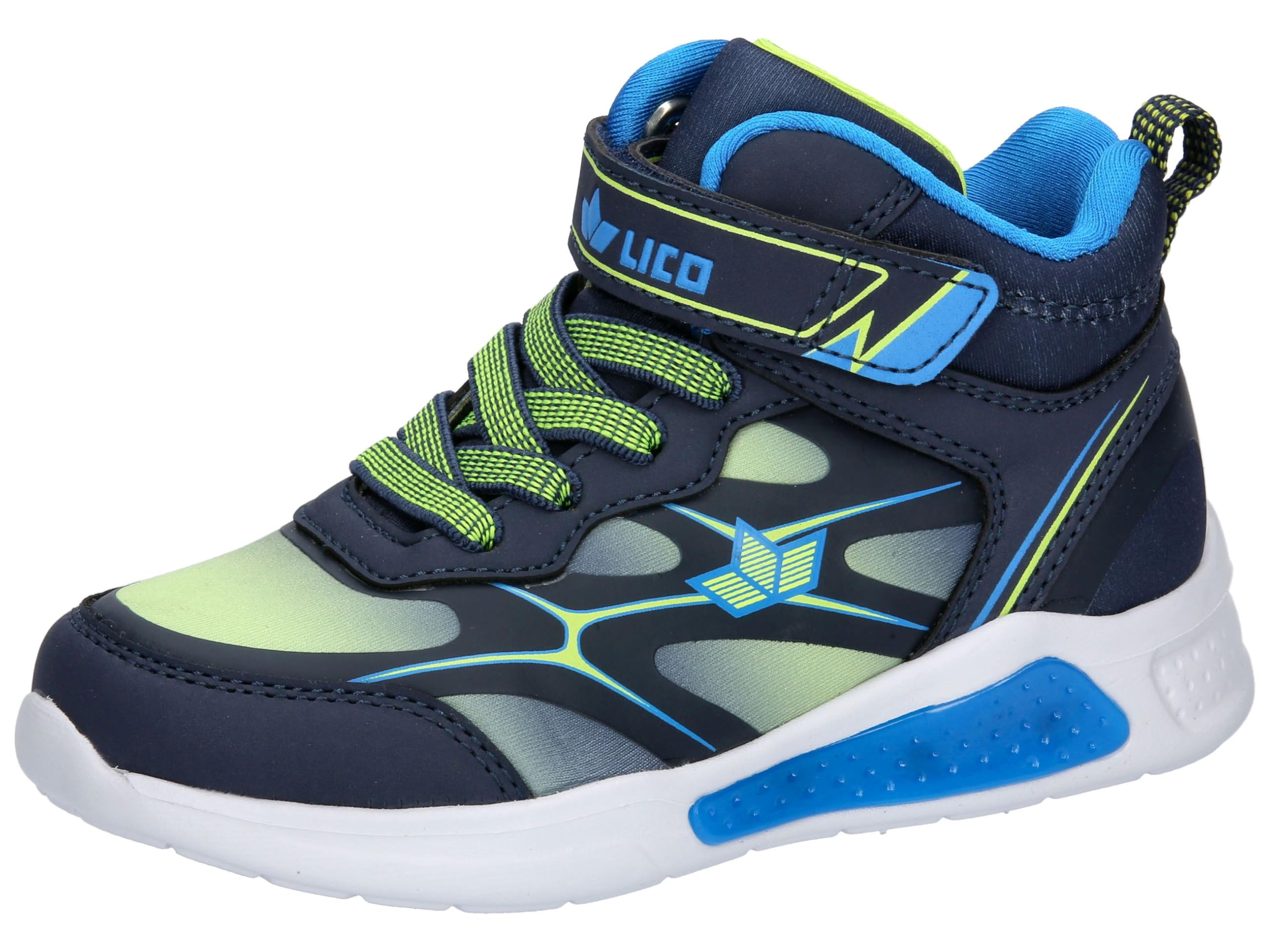 Lico Blinky Boy, Sneaker, Marine/Blau/Lemon,