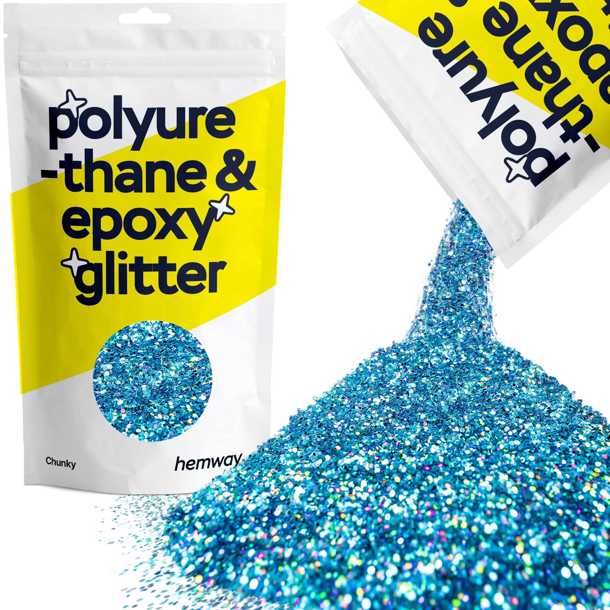 Hemway Resin Glitter Bronze Brown 100g Super Chunky | Polyurethane & Epoxy Glitter for Resin Crafts, Tumblers, Coasters, Floor & Table Art — view 102