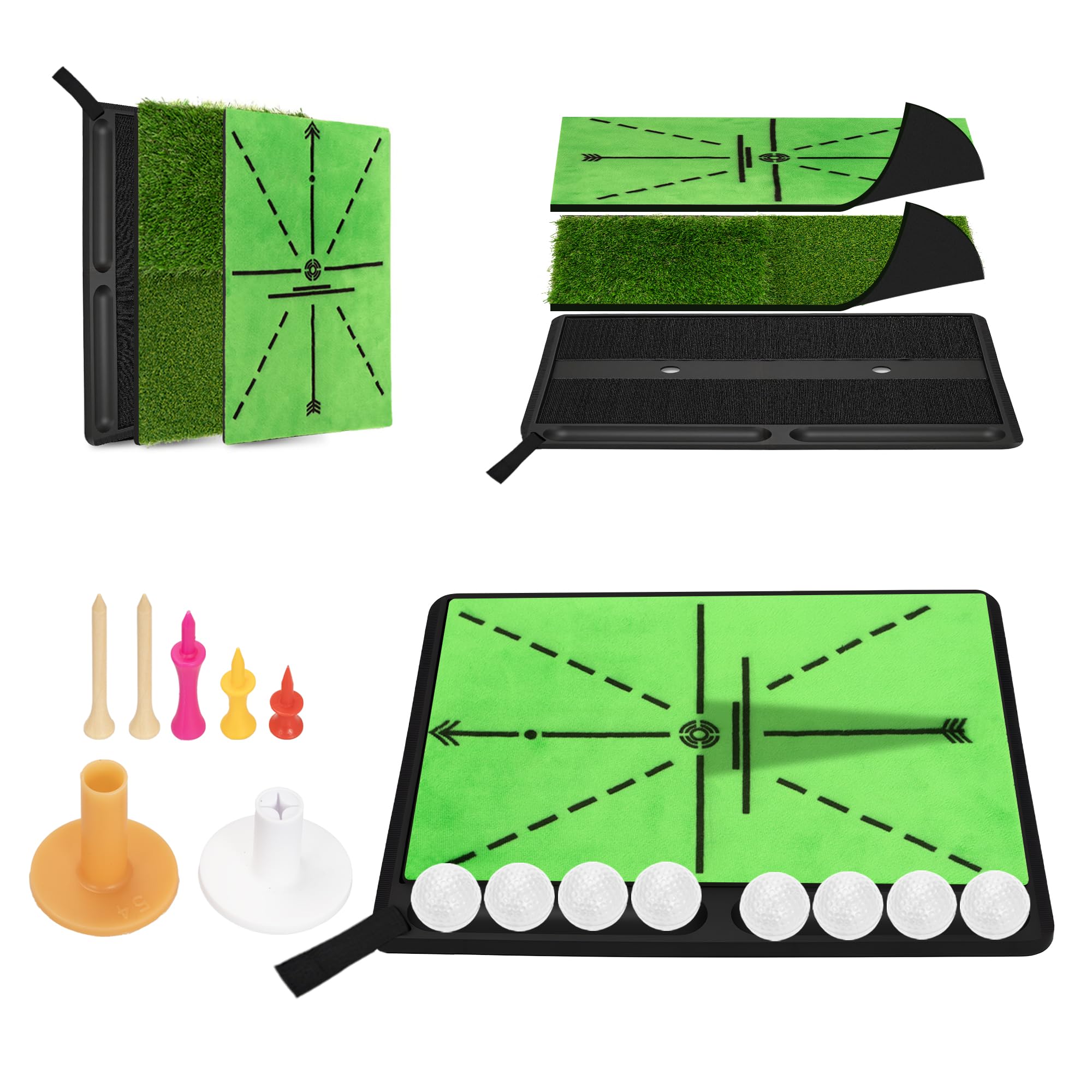 NEWCARE 3-in-1 Golf Hitting Mat