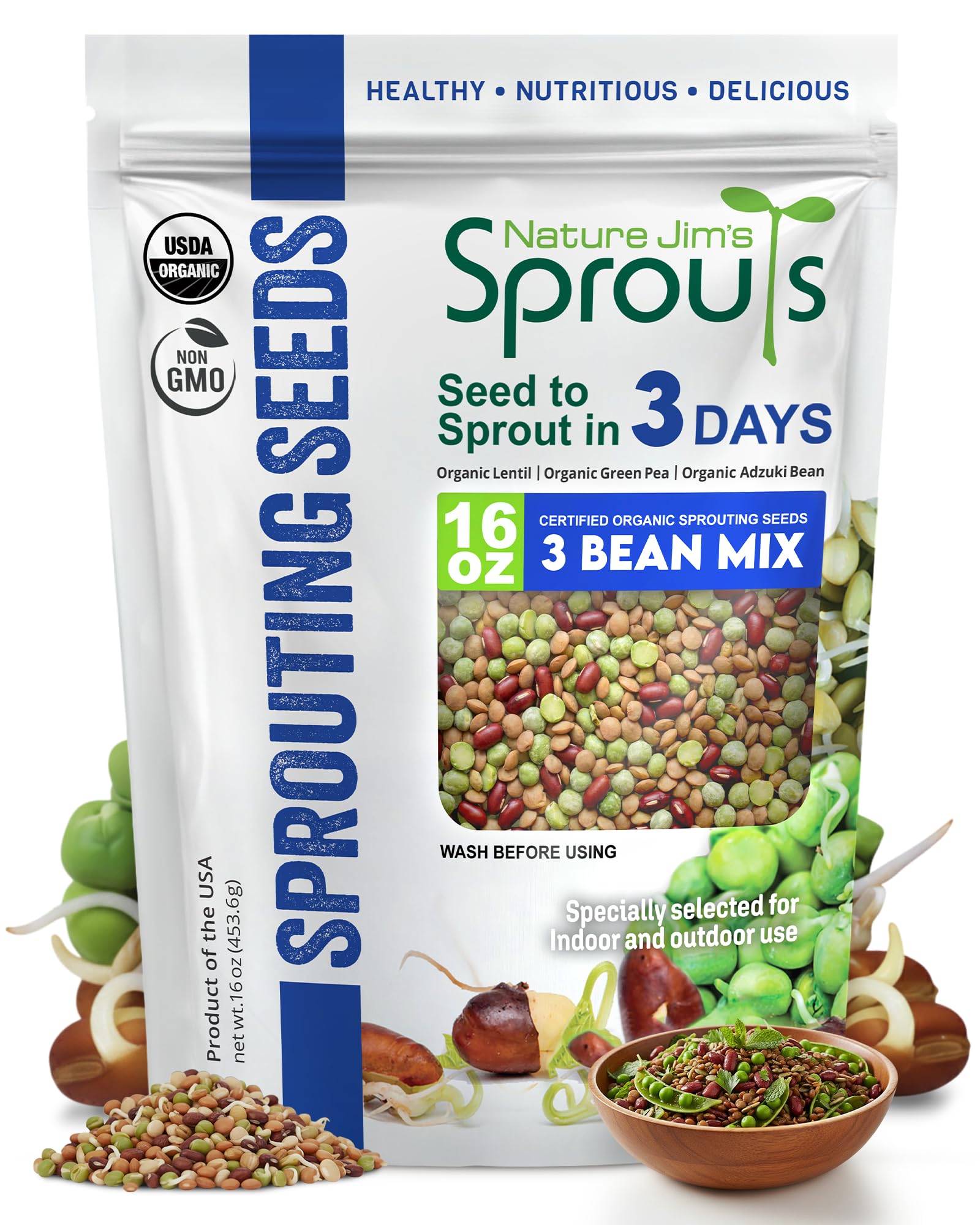 Nature Jim's 3-Bean Seed Mix