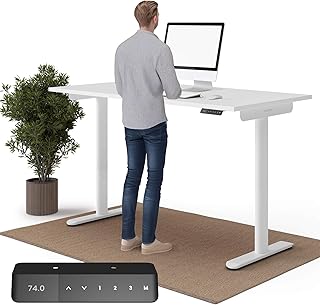 Desktopia One Height Adjustable Desk Electric Desk Height Adjustable TÜV Tested 160 x 80 cm