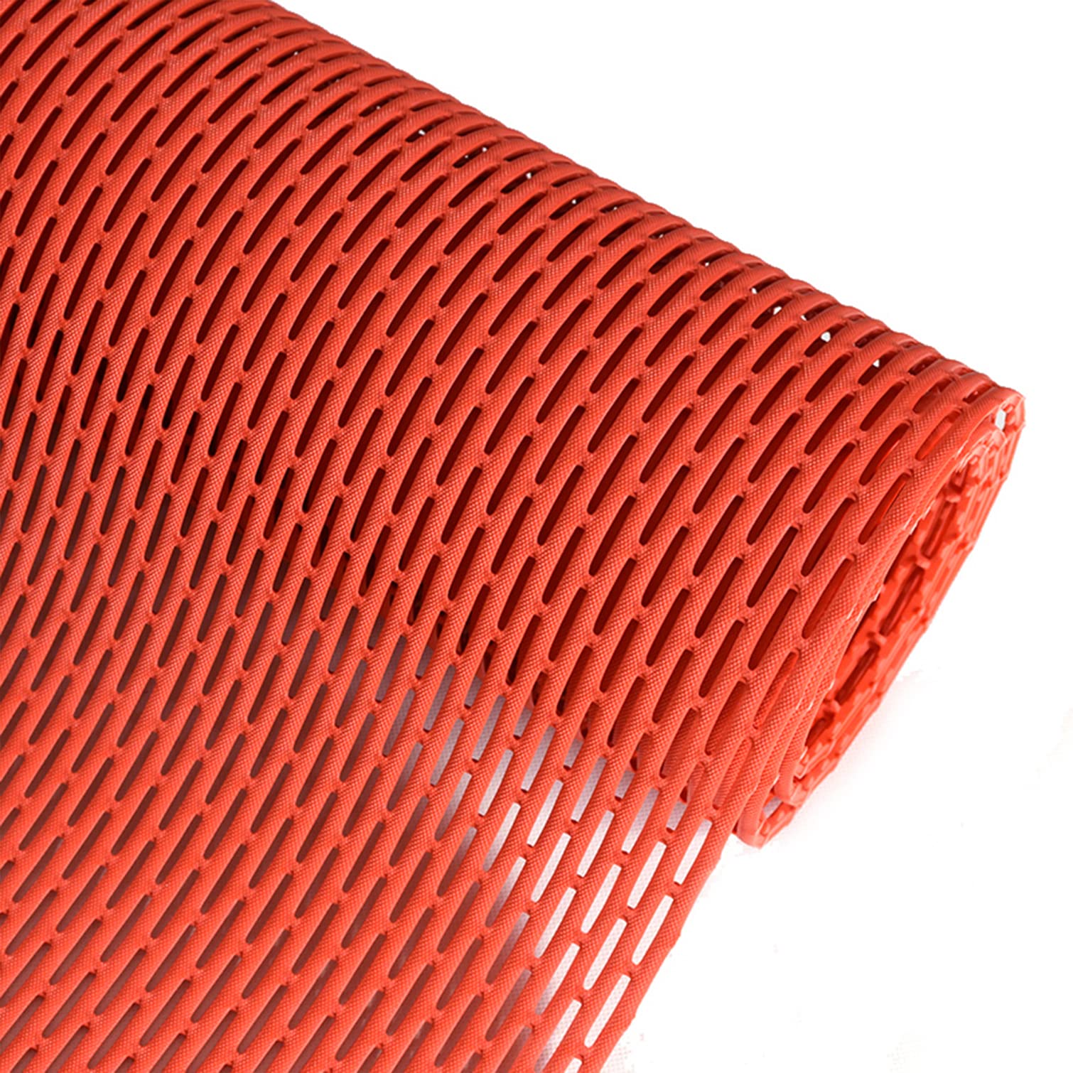 Non Slip Anti Mould Bath Mats,Shower Mat for Inside Shower,Drainage Non-Slip Commercial Floor Mats,Outdoor Rubber Entrance Mats,Extra Long,Washable,Has Many Uses (120 * 300cm,Red)