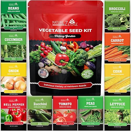 11 Heirloom Seeds for Planting Vegetables and Fruits, 4800 Survival