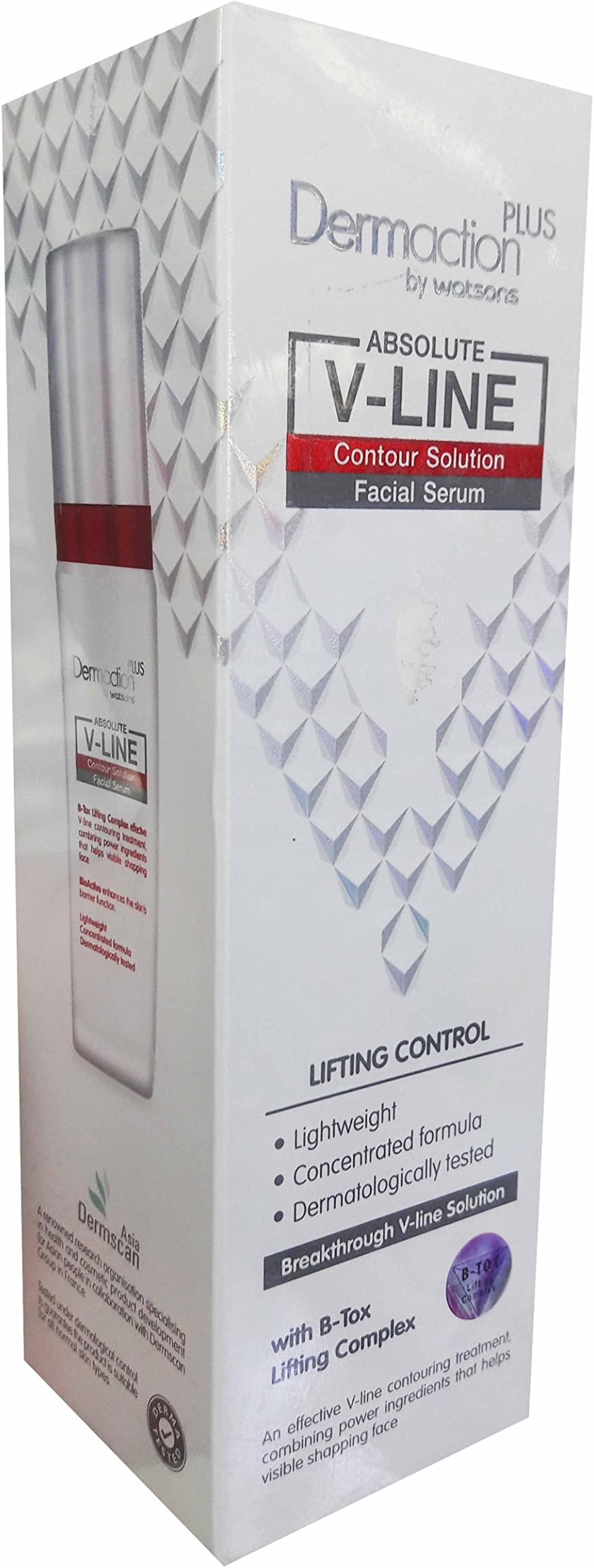by Watsons Contour Solution Facial Serum. Absolute V-Line, Lifting control, Lightweight, Concentrated formula. Breakthrough V-line Solution (30 ml/pack).