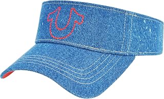 Hat, Cotton Denim Sun Visor Cap with Horseshoe Logo