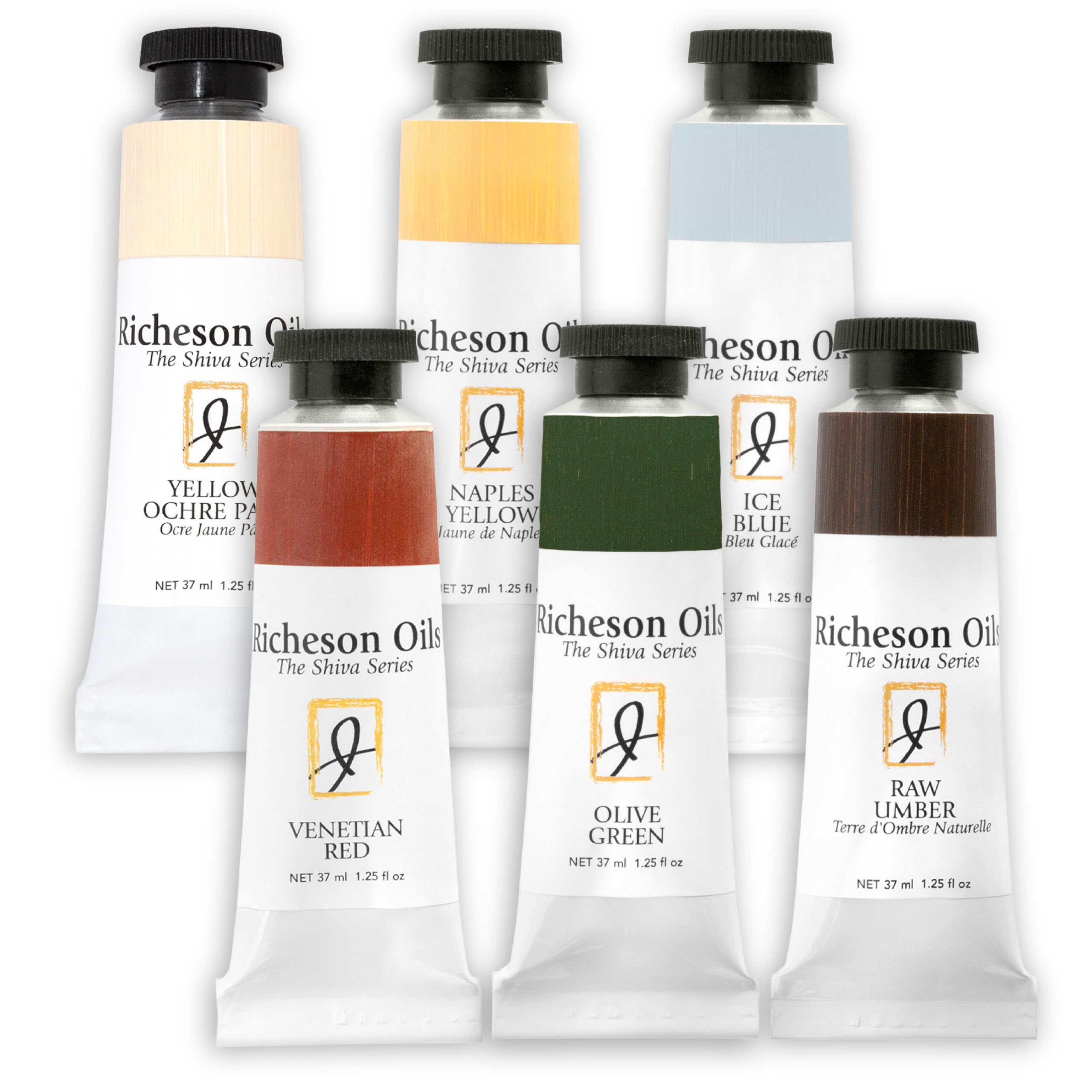 Jack Richeson Multi - Neutrals & Co, Shiva Series Oil Paint Set, Neutrals Set Of 6