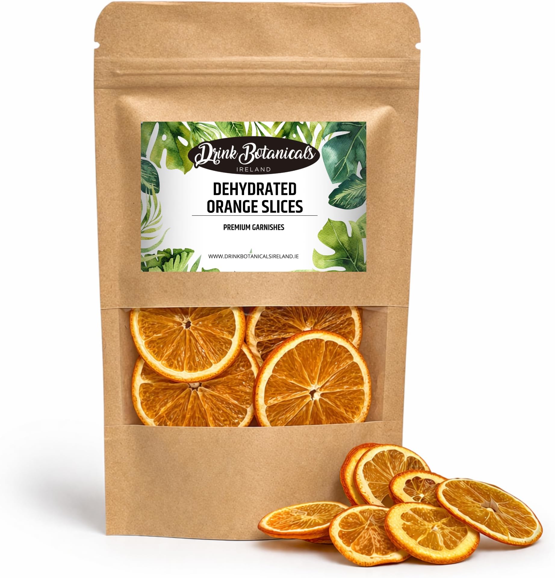Dehydrated Dried Orange Slices Wheels | Approx 17+ Slices | 100% Natural | Sugar Free | Gluten Free | Dehydrated Orange Wheels for Cocktails, Garnishes, Deserts | Fruit Slice | 1.76 OZ | 50 Grams
