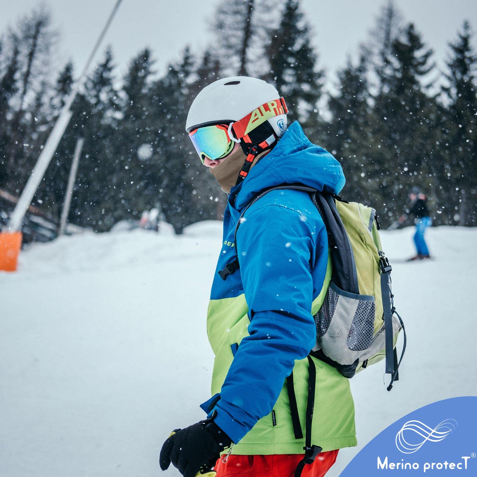Merino Protect 100% Wełna Merino Męska Damska Ciepła Oddychająca Szalik Lekka Opaska Na Głowę Odpowiednia Do Motocykli Trekkingu Polowania