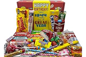 1944 RETRO CANDY YUM ~ The Original 80th Birthday Gift Basket Box...