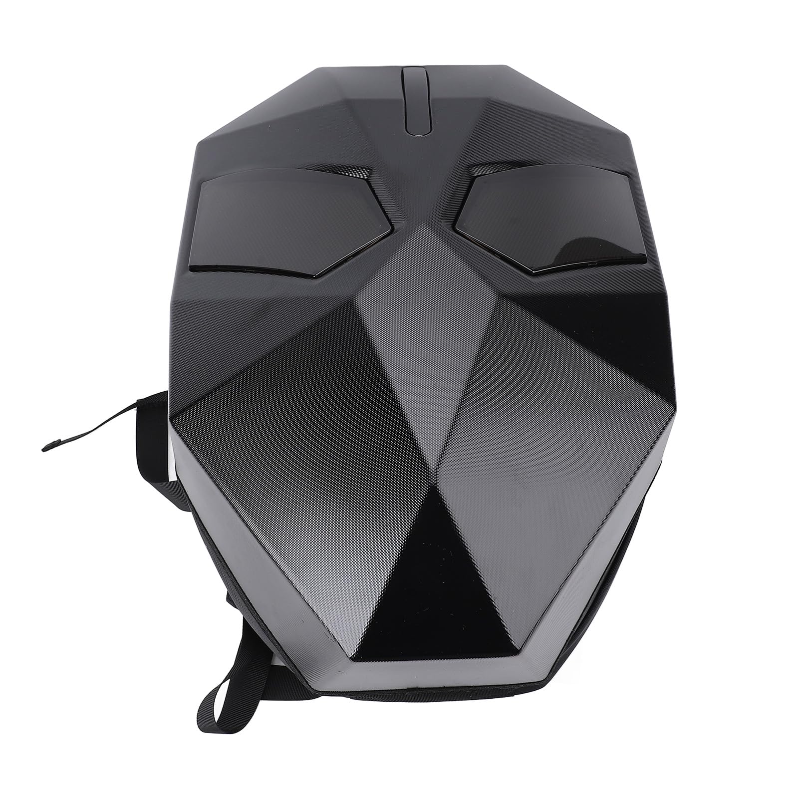 YWBL-WH Zaino per Moto a LED, Borsa per Casco di Grande capacità con Guscio Rigido con Schermo Programmabile per Uomo