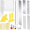 Yuelulala 35 PCS Polymer Clay Cutters Set, Acrylic Sheet, Slicing Tools with Clay DIY Tool for Clay DIY Jewelry Making Kit (A204-35)