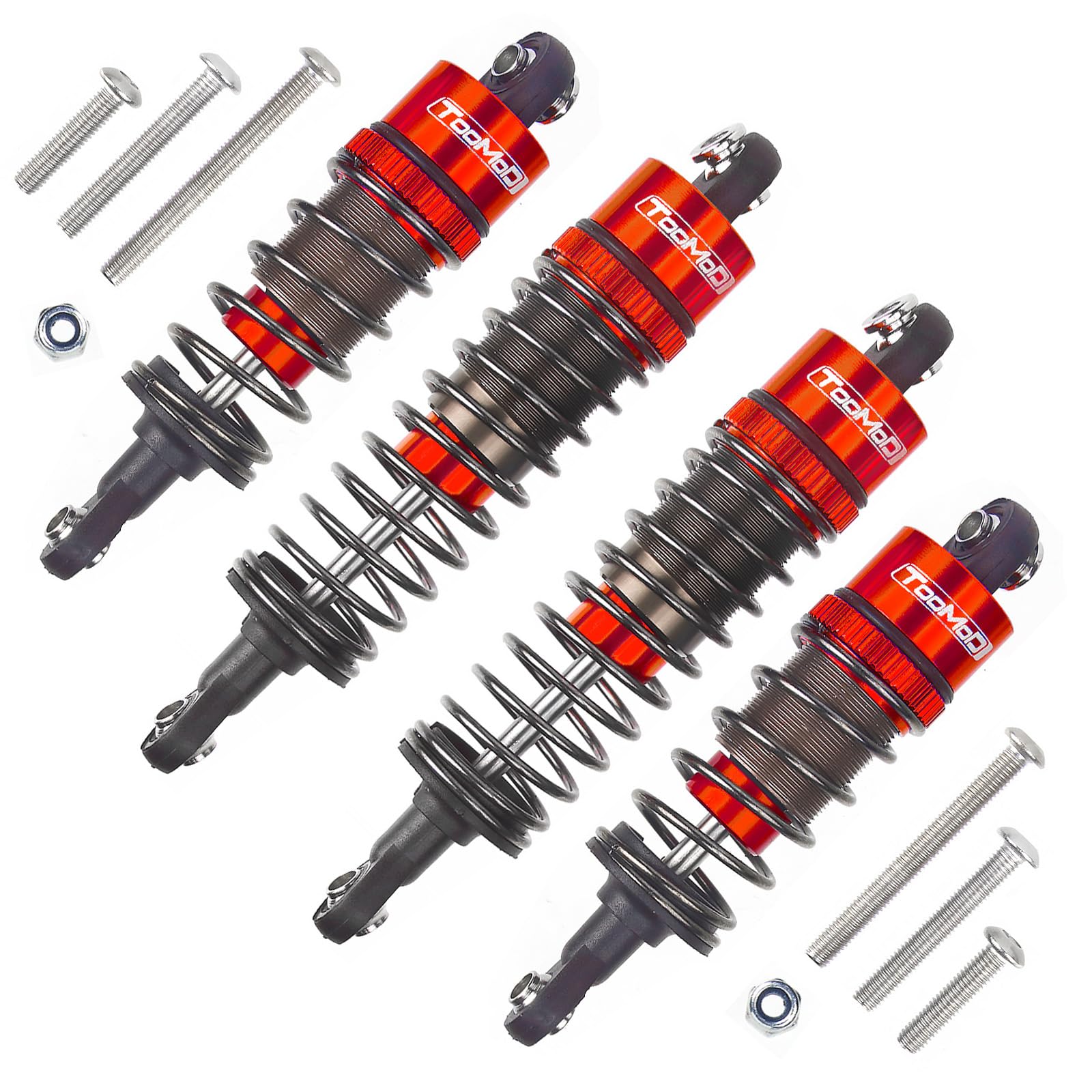 TOOMOD RC ORV Chassis Oil Shock Damper Absorbers kit for Tamiya 1/10 ORV Chassis Frog/Subaru Brat/Hyper Go 1/14 H14BM 14210 Off-Road Car Upgrades