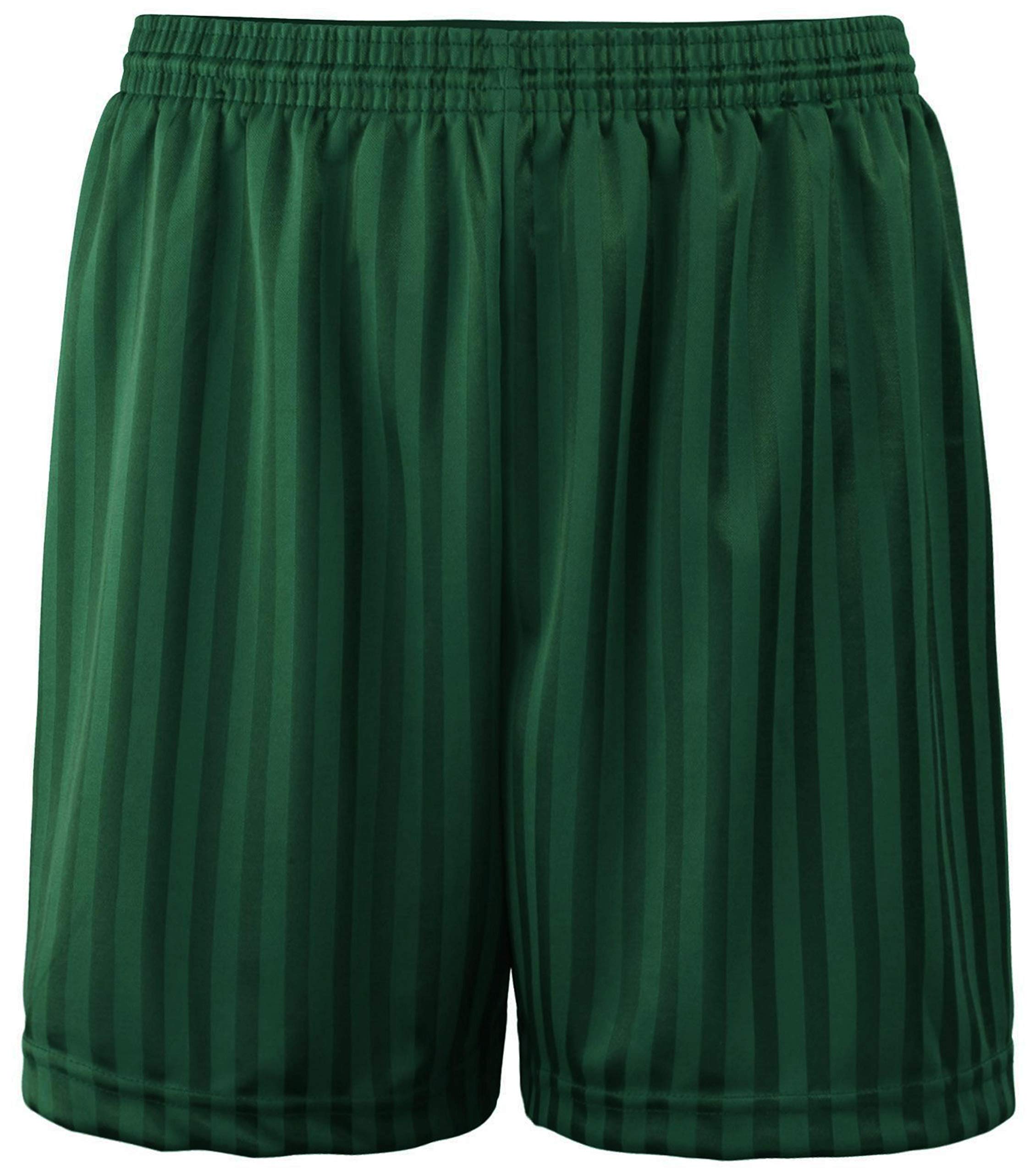 Boys Girls PE Shorts School Games Gym Football Shadow Stripe Many Colours — view 2